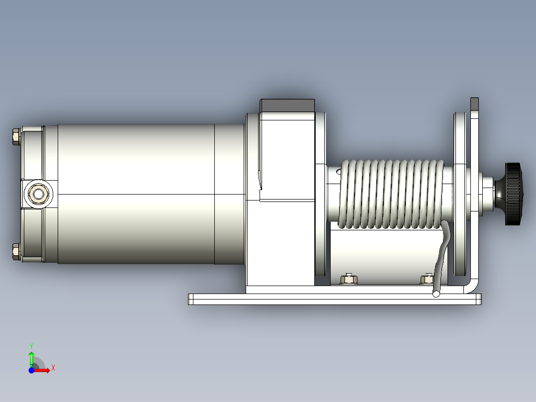 绞盘12V - 625 W -15 m --igs stp前视图