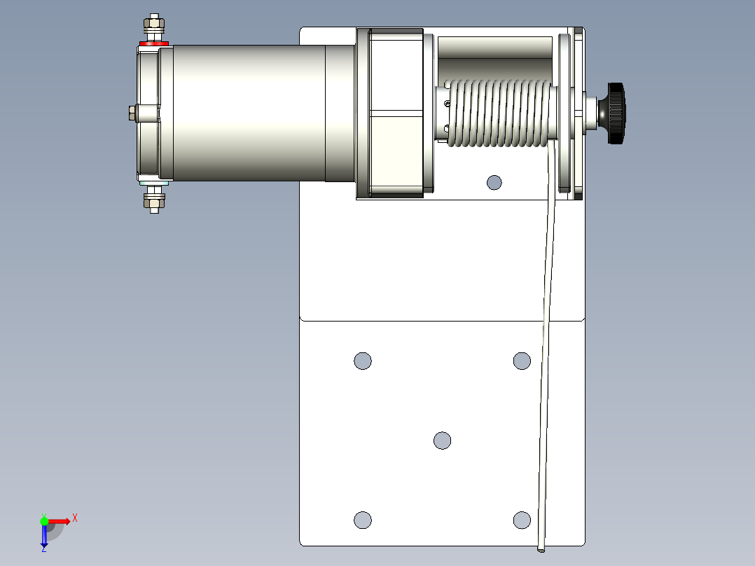 绞盘12V - 625 W -15 m --igs stp俯视图