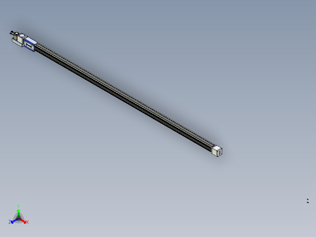 威洛博LB.GB同步带传动--欧规系列GB8-L96-S3250-BL-P40正等轴测图