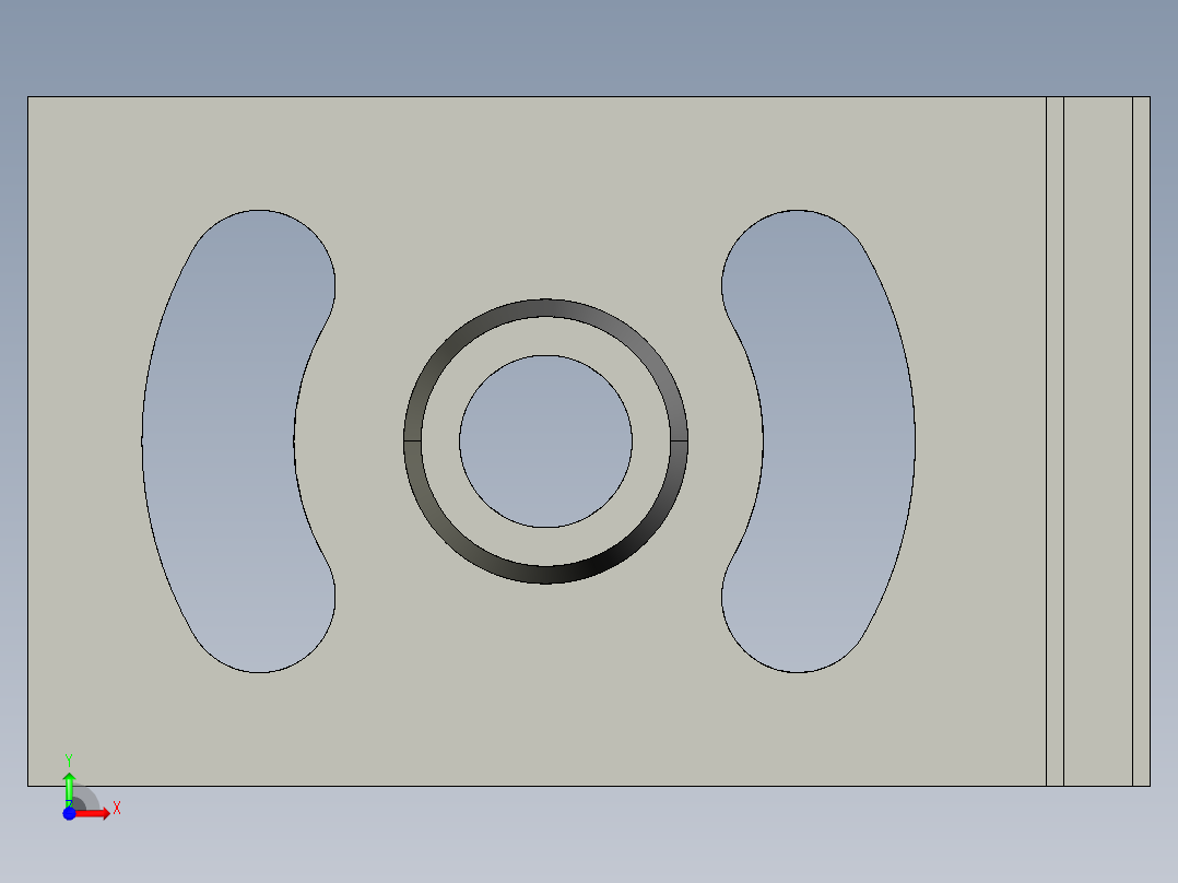 基恩士CV-070plate1_kc图纸模型前视图