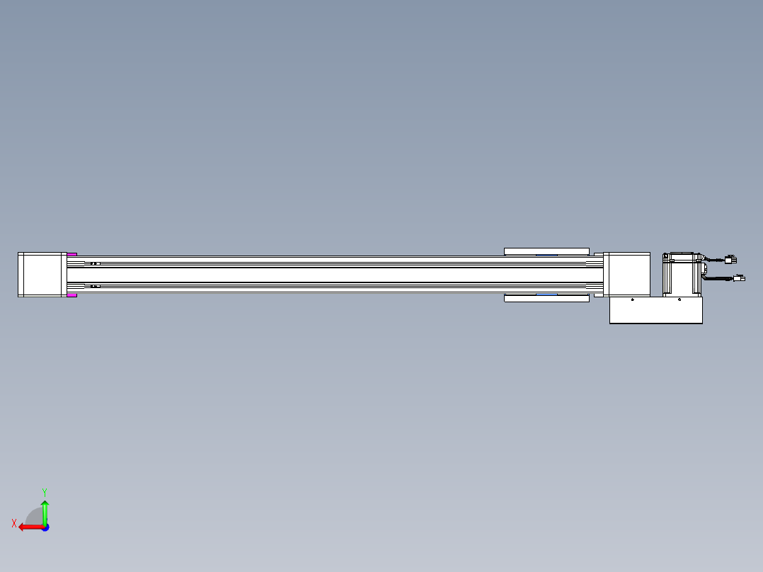 威洛博LB.GB同步带传动--欧规系列GB8-L96-S900-BL-P75后视图