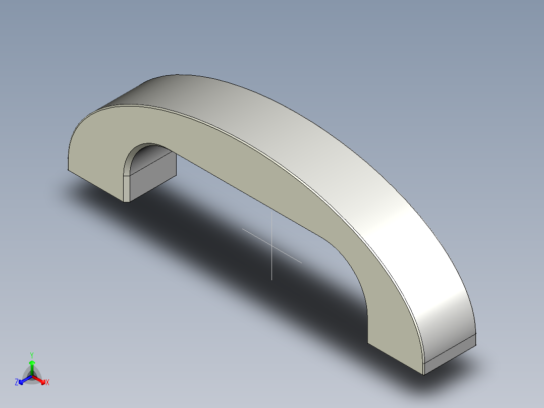 取手(鋁合金)AB-3D多系列多零件图纸模型正等轴测图