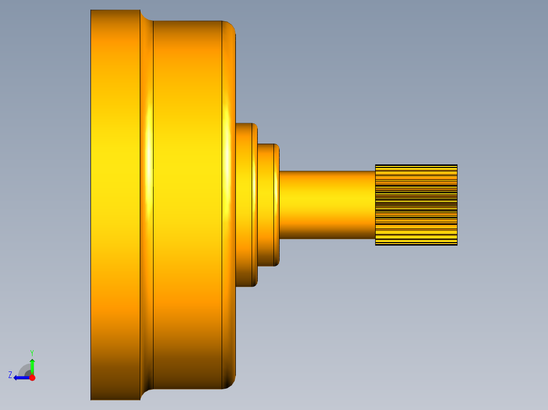 P106-大众01V自动变速器设计及三维UG建模【拉维娜式行星机构】右视图
