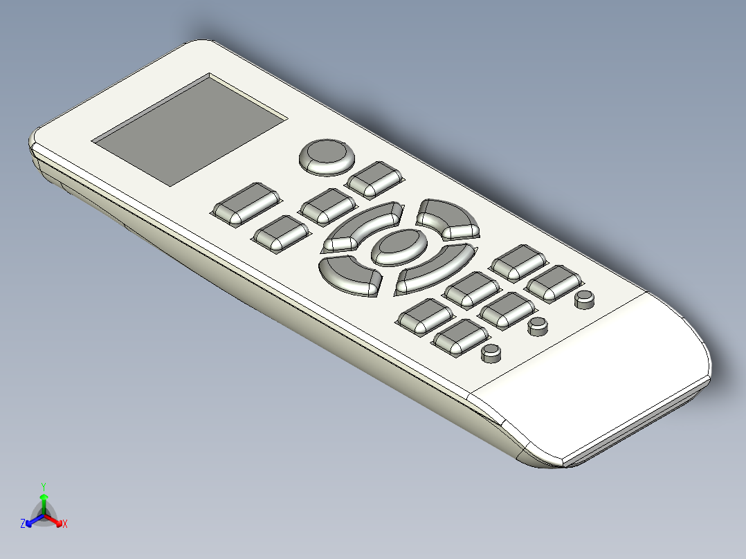 遥控器正等轴测图