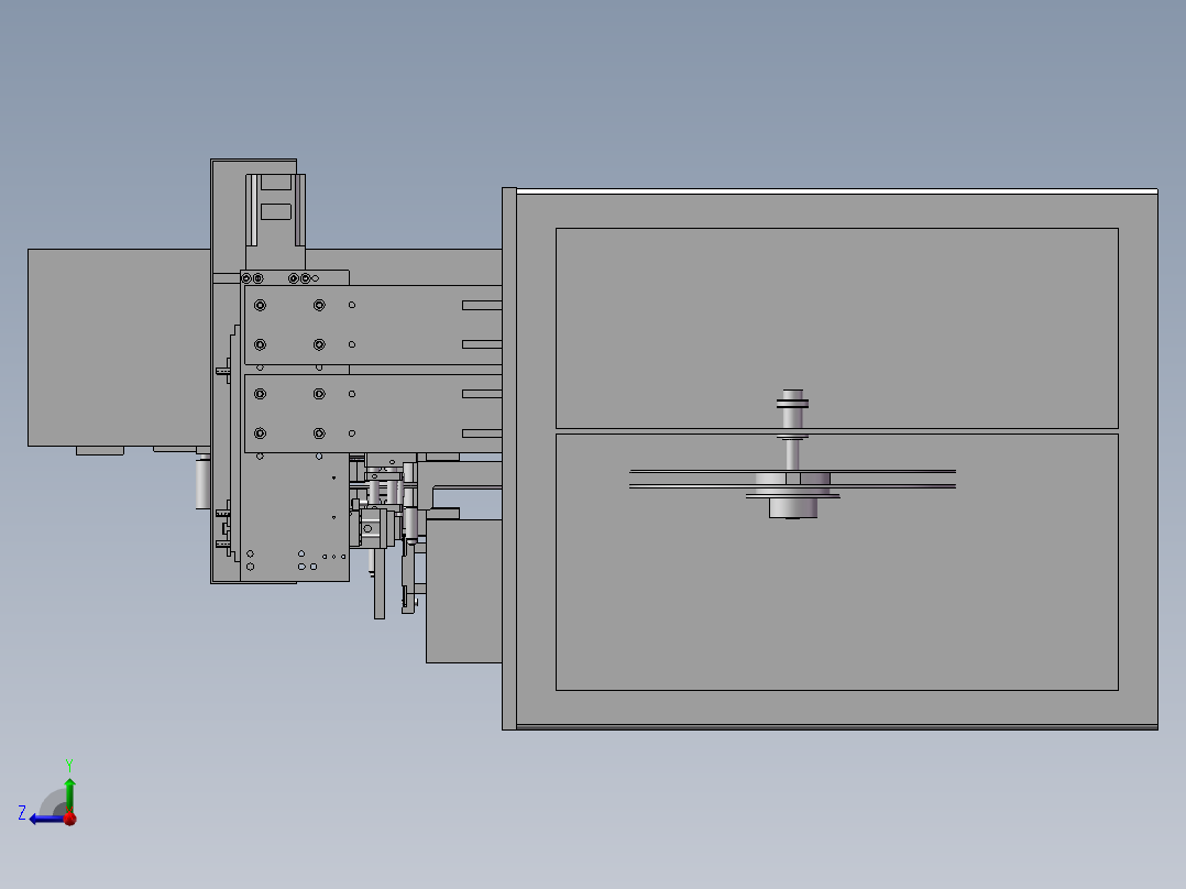 全自动编带机右视图