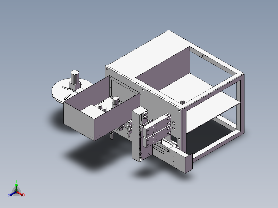 全自动编带机正等轴测图