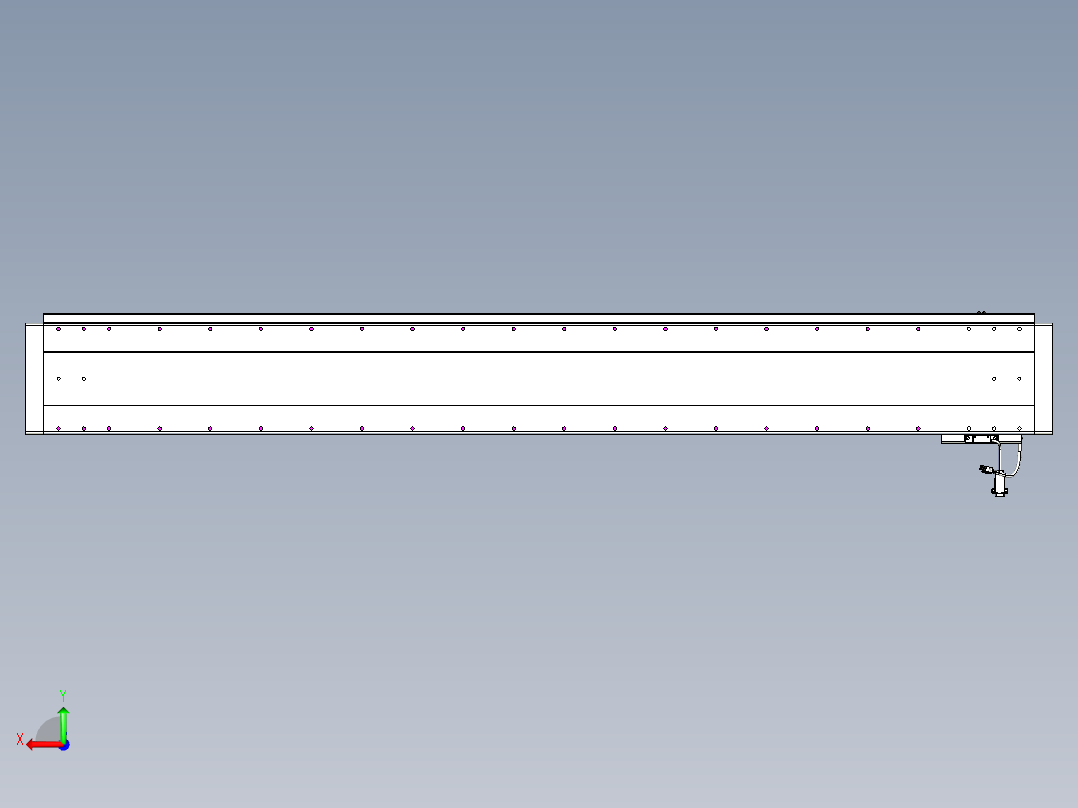 威洛博VL系列直线电机模组-VL22H2-S1750后视图
