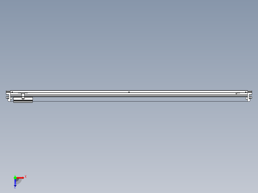 威洛博VL系列直线电机模组-VL22H2-S1750俯视图