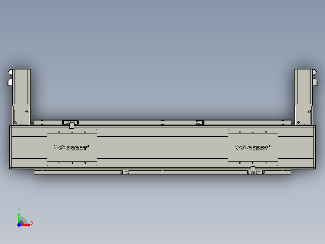 威洛博双电机滑台-VBC14S2-L100-S400-BLR-P40-C6前视图