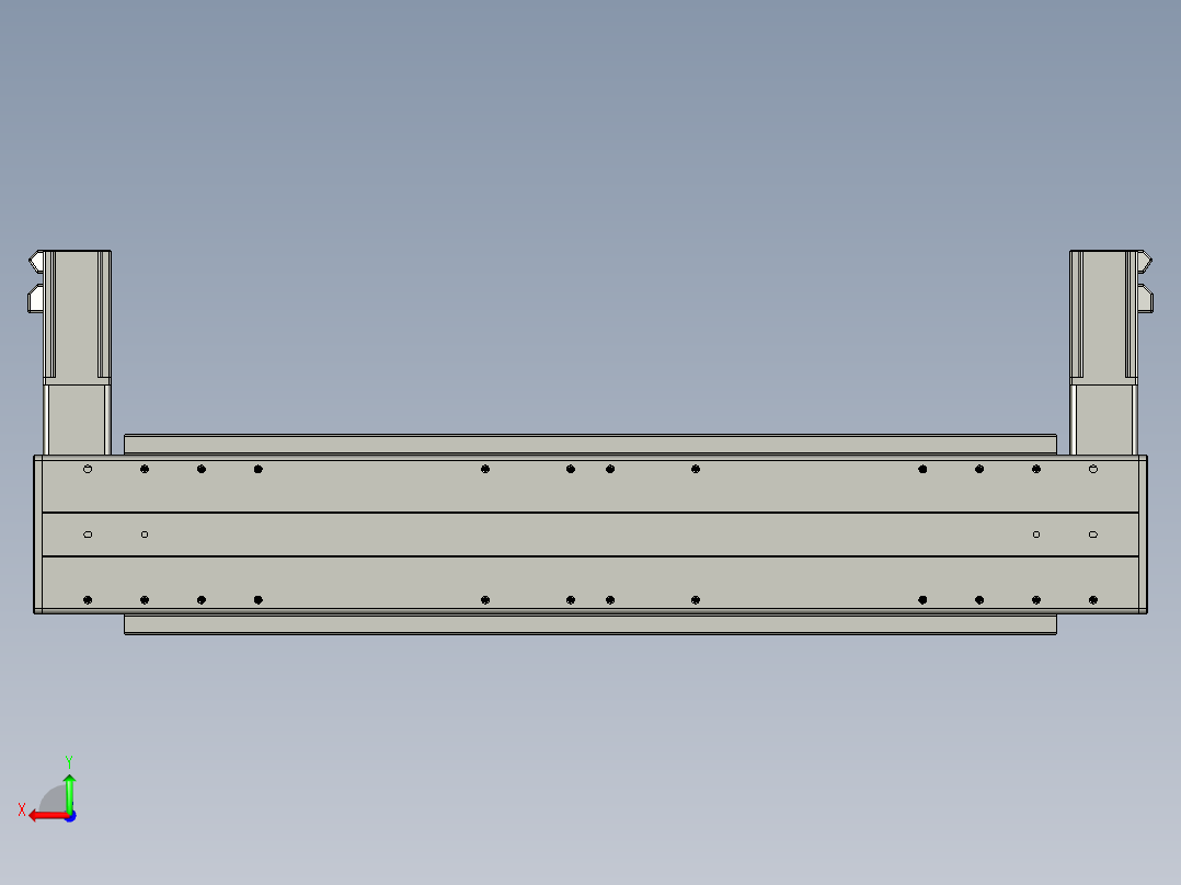 威洛博双电机滑台-VBC14S2-L100-S400-BLR-P40-C6后视图