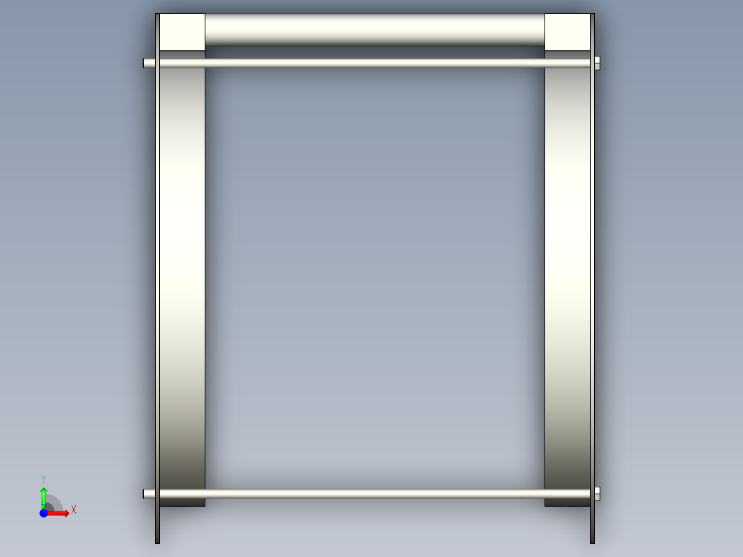 起重机包装机前视图