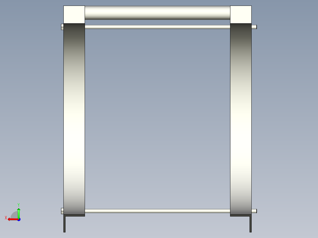 起重机包装机后视图