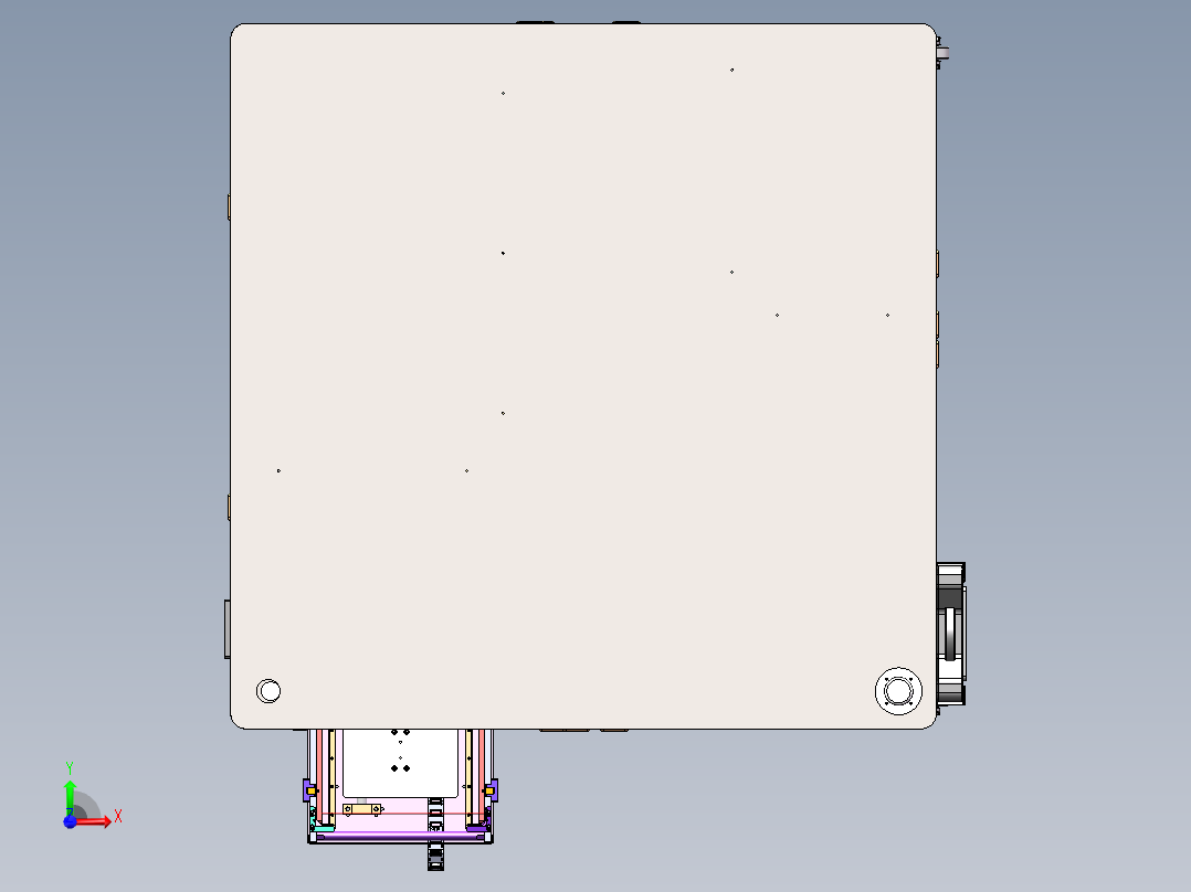 A1 UATI 折弯设备（sw18可编辑+工程图）俯视图
