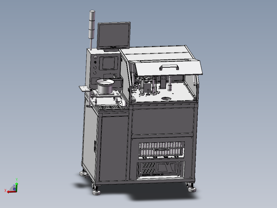 SMT测试分选机3D图纸H726 G60 非标自动化设备3D图纸3D模型