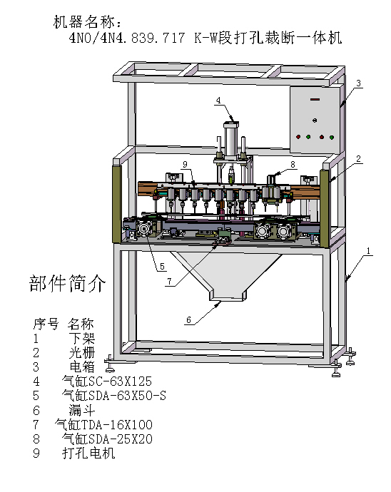 02月-密封条冲切钻孔裁断一体机(sw18可编辑+工程图)
