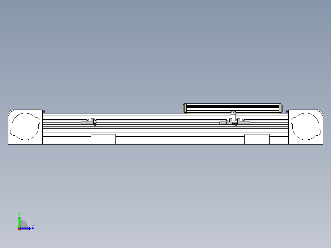 同步带滑台-欧规B8H-L176-S350-L-ZP40-D3-N5左视图