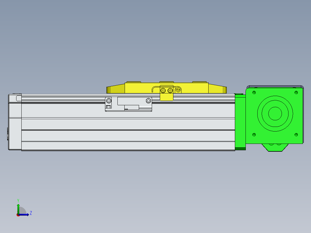 GTA内嵌同步带全封闭GTA8-ML-60步进左视图