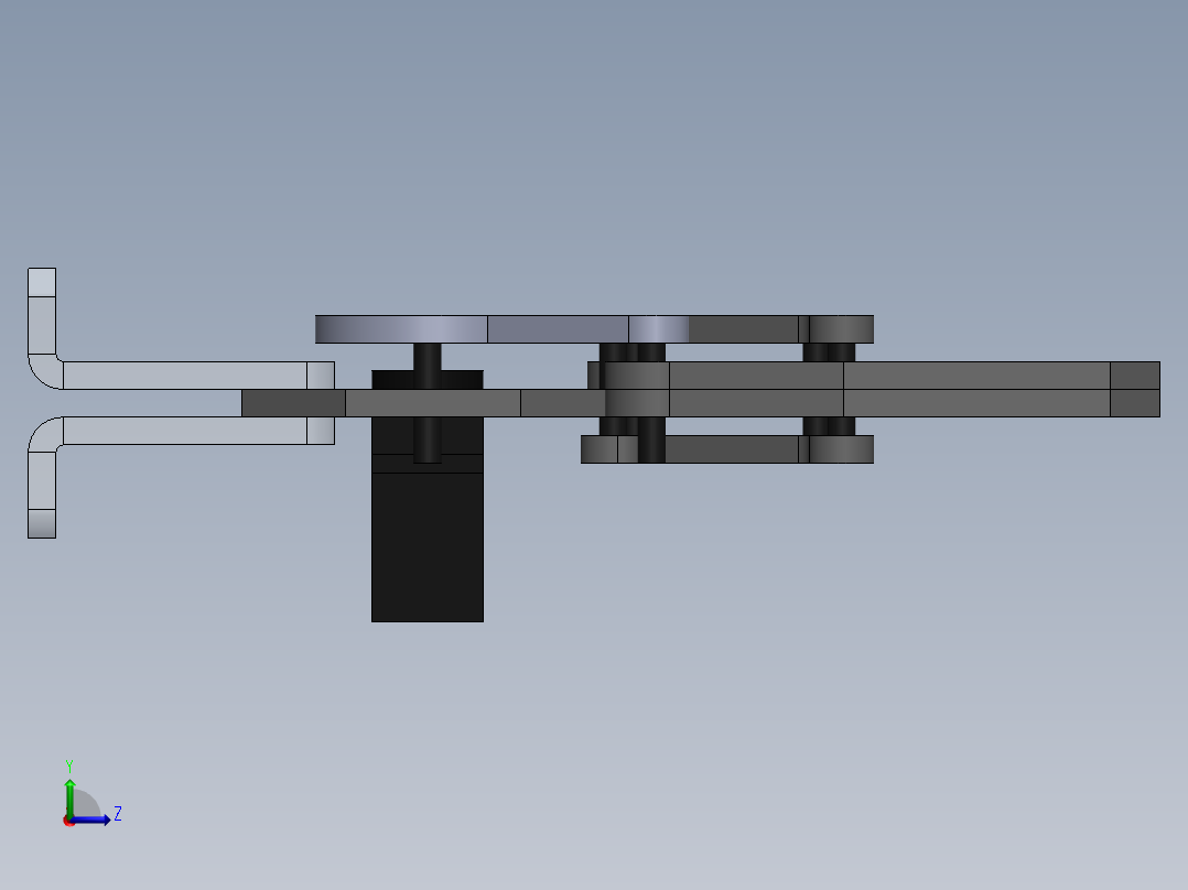 7030机械手爪SW (1)左视图