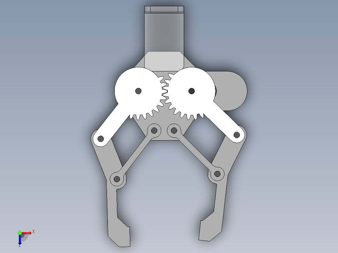 7030机械手爪SW (1)俯视图