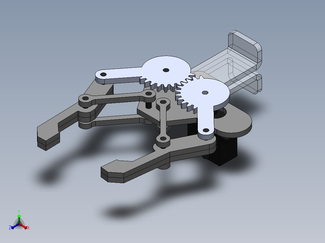 7030机械手爪SW (1)正等轴测图
