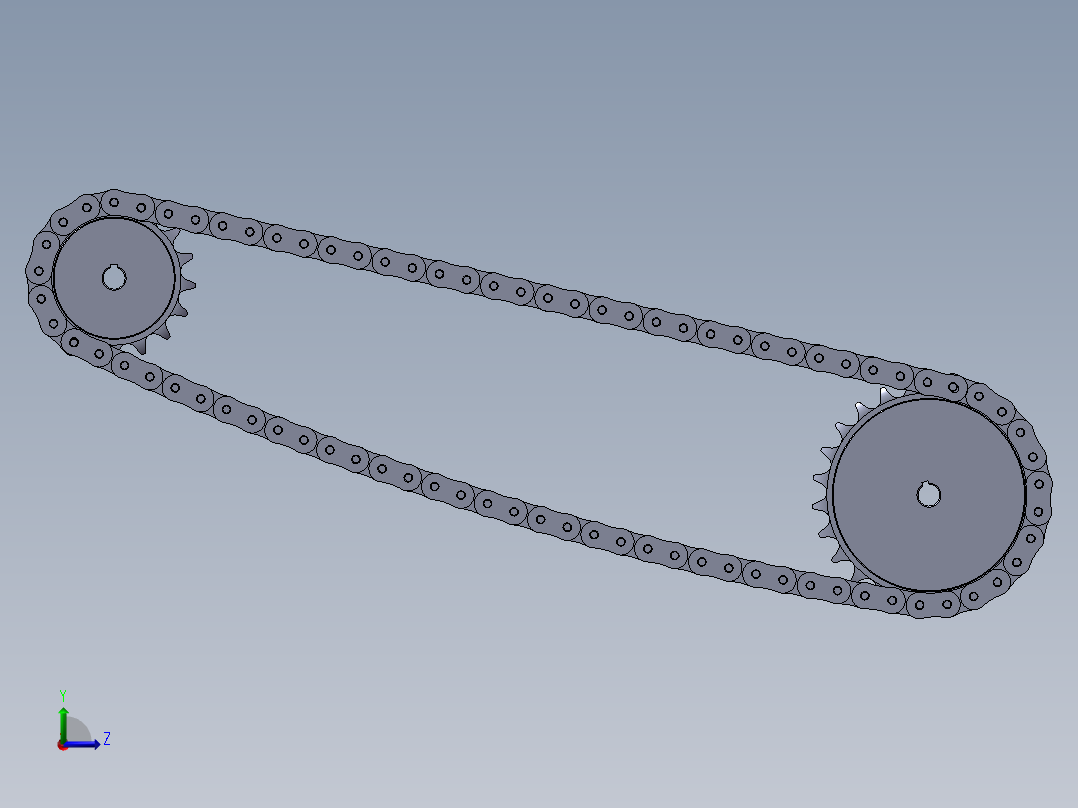 传动机构总成左视图