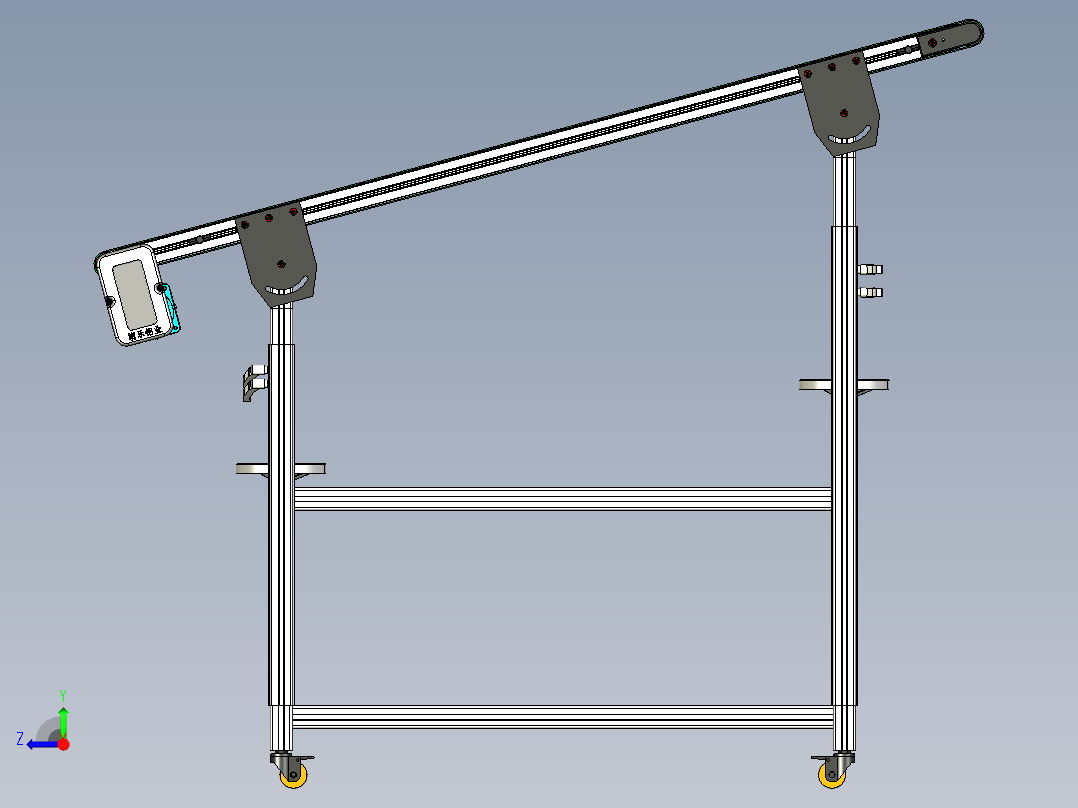 LE-XC4040-平面升降输送线左边驱动右视图