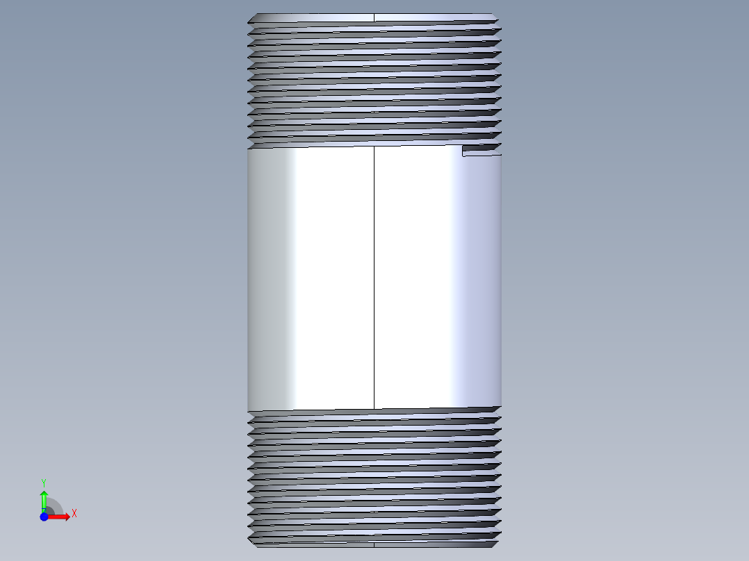 CPVC管件33-Sch80_Nipple_MPTxMPT_9861-216_1.5in x 4in前视图