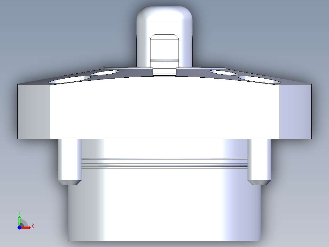KOSMEKSFK2120-G多系列多零件图纸模型前视图