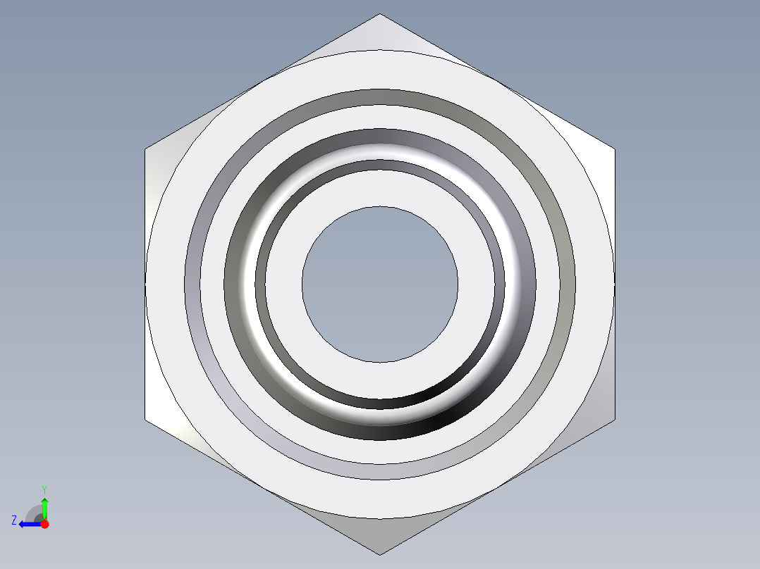 卡套式工业通用硬管接头EO_Swivel_union_GZ12SCF右视图