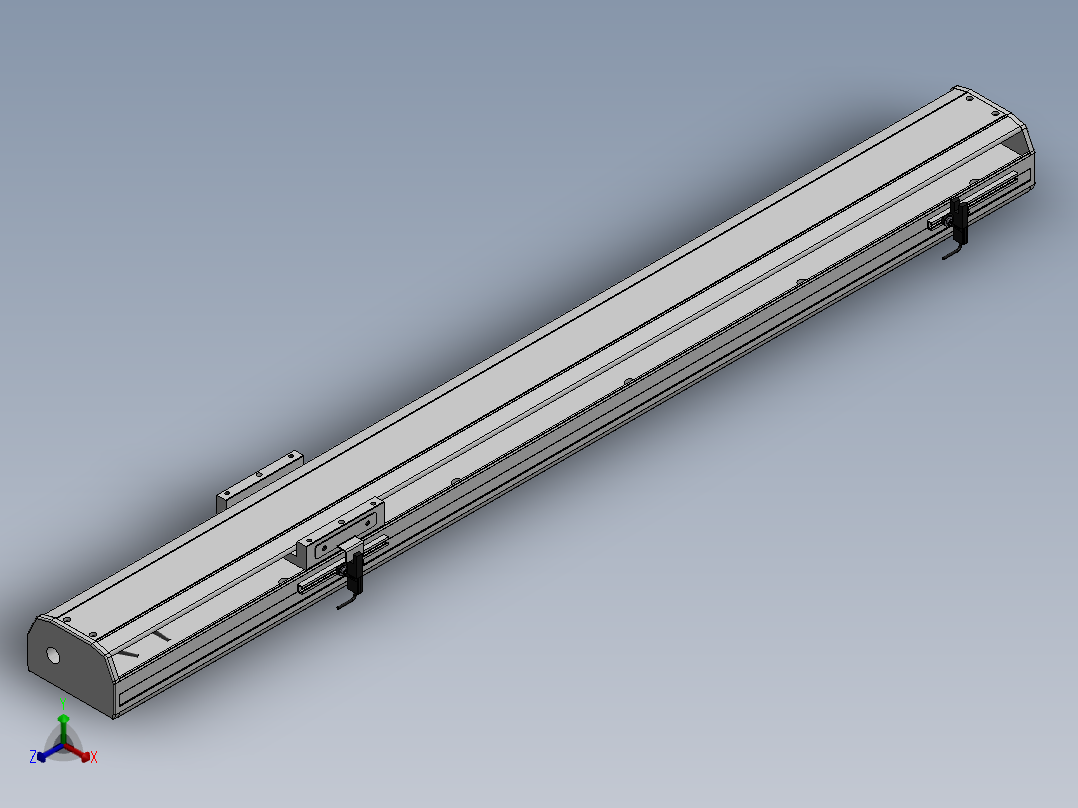 精密模组MY100-T10-700L-M-P10B-C4-C正等轴测图