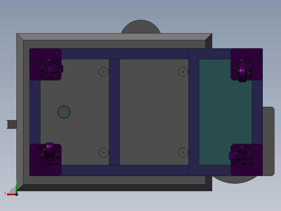 自动攻牙倒角一体机 非标自动化设备3D图纸3D模型后视图