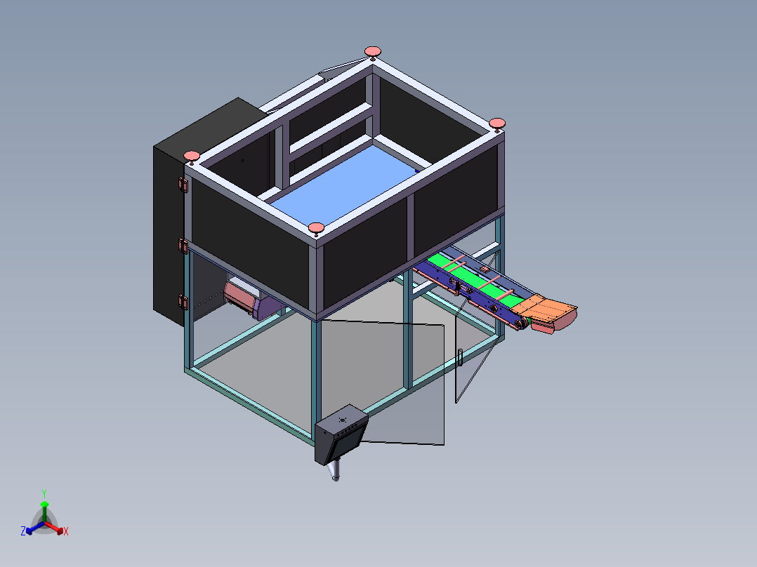 零食给袋式包装机3D模型图纸 机械设计参考资料设计素材正等轴测图