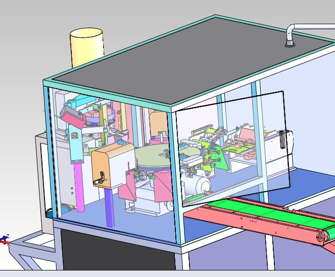 零食给袋式包装机3D模型图纸 机械设计参考资料设计素材