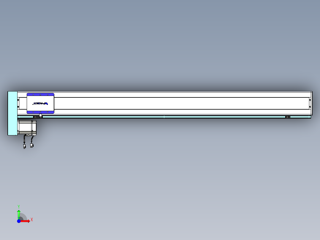 威洛博VC丝杆传动-无尘环境VC14-Lxx-C-S1450-BL-ZP75-C3前视图