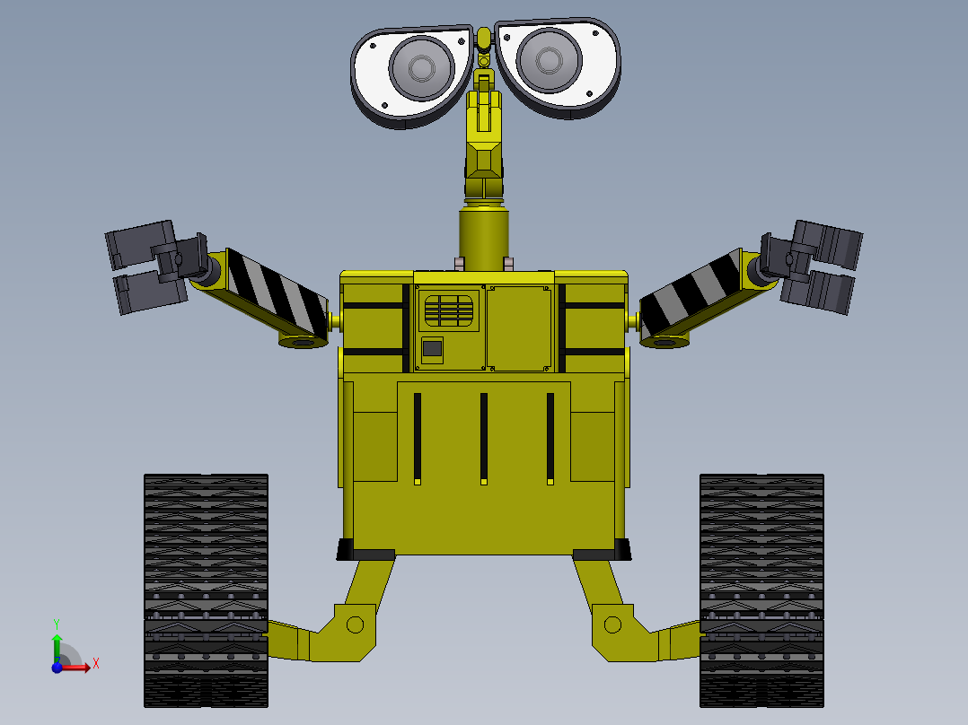 瓦力履带机器人前视图