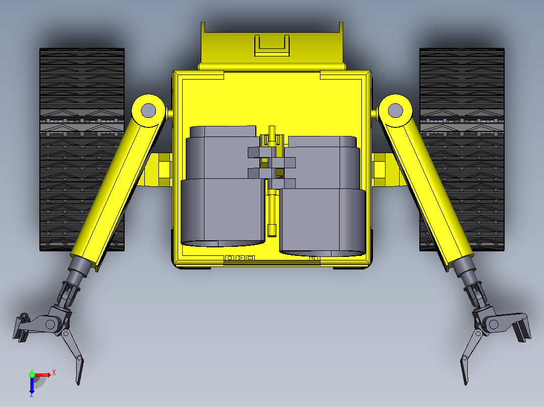 瓦力履带机器人俯视图