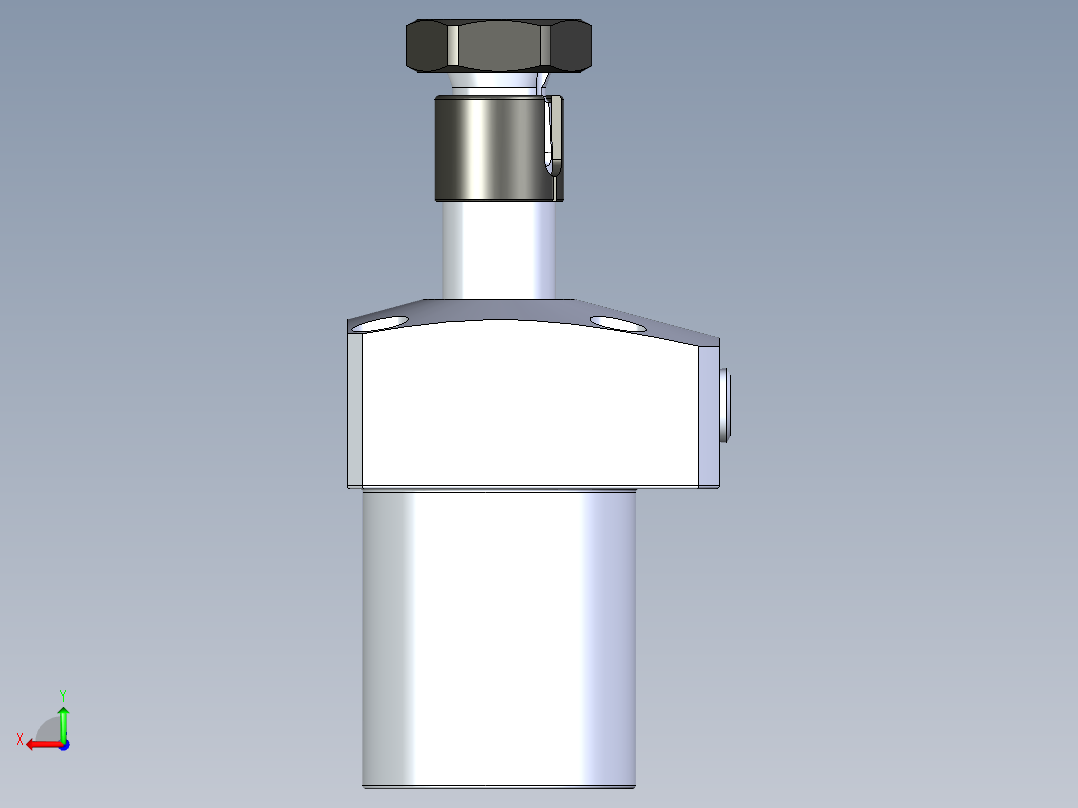 KOSMEKLHA0360-GL-Y30_R01多系列多零件图纸模型后视图