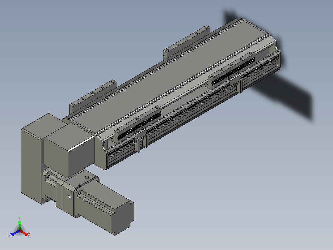 直线模组LHB17-L40-S300-LD设计图纸正等轴测图