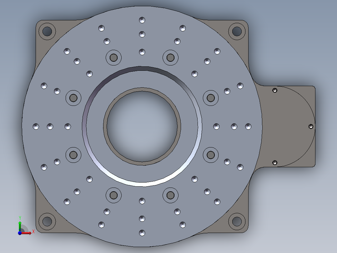 焊接回转工作台前视图