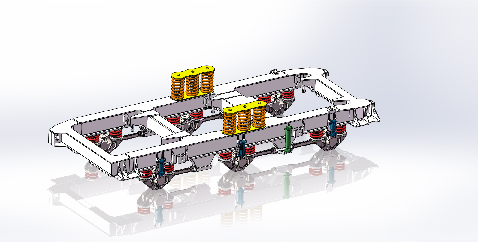 HXD3构架轴箱一二系悬挂
