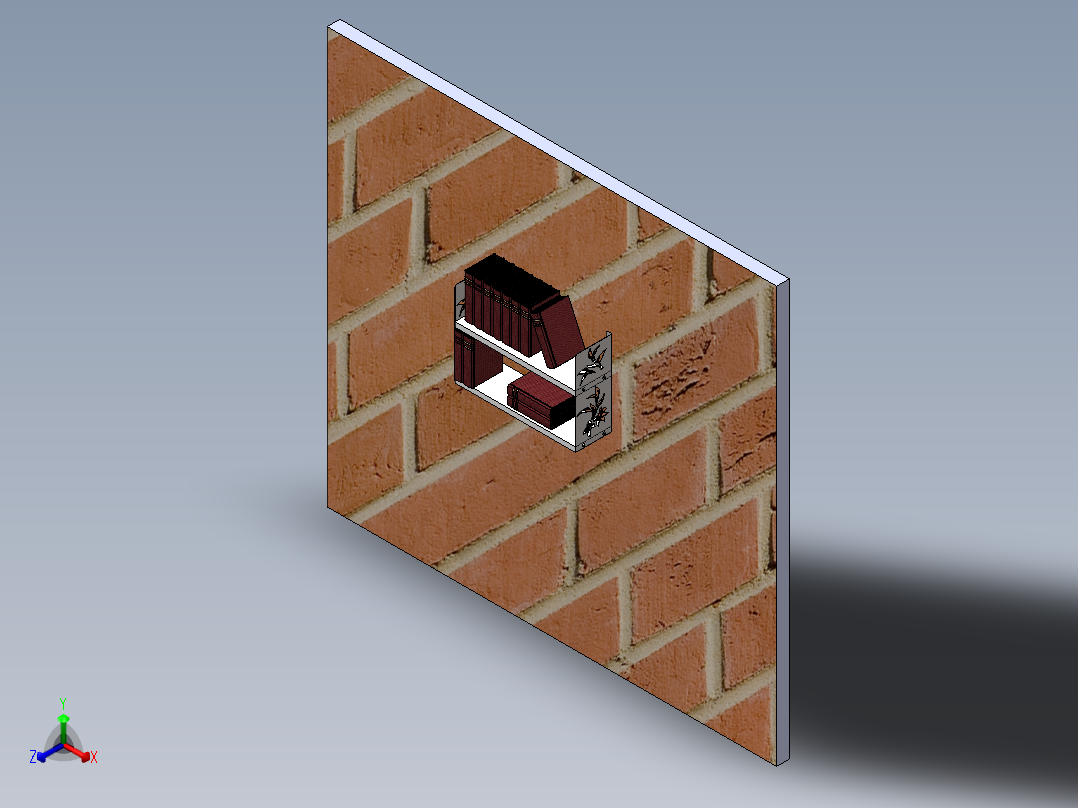 书架正等轴测图