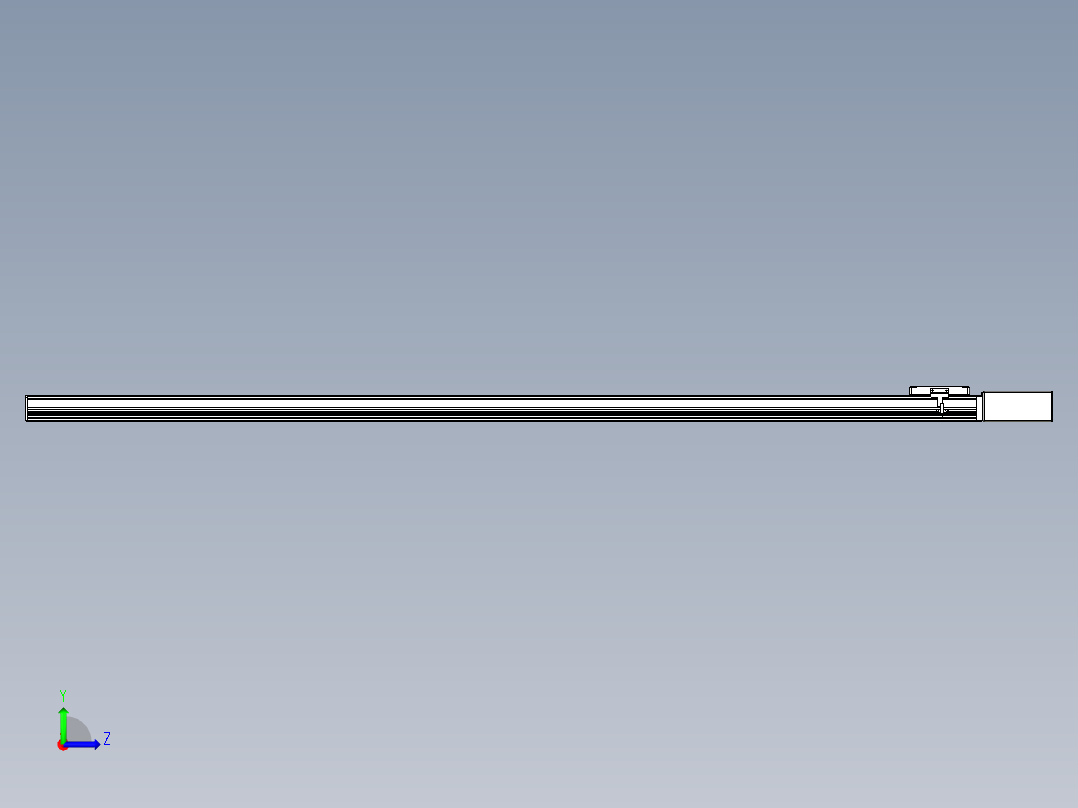 同步带全封闭直线模组TPA-HCB-105D-90-L1850-ML-C-P20-N3左视图