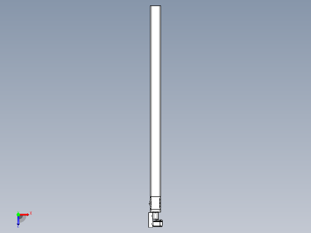 同步带全封闭直线模组TPA-HCB-105D-90-L1850-ML-C-P20-N3俯视图