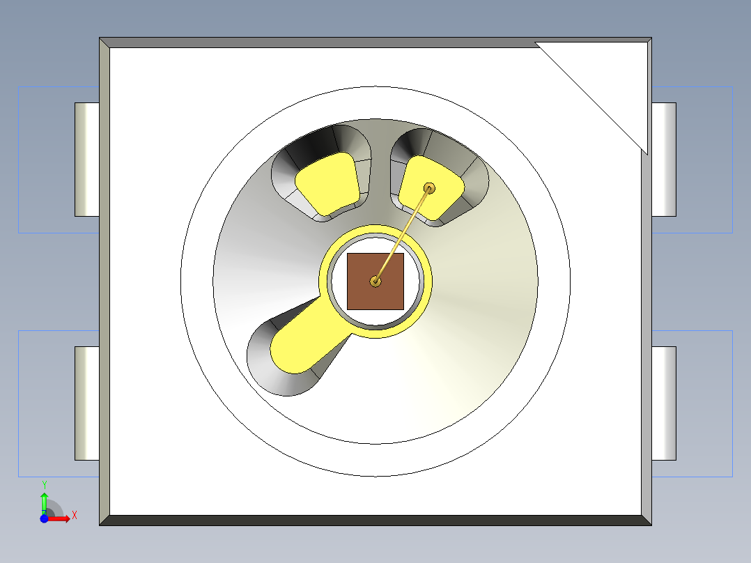 光电元件封装-LED_PLCC-4_S3AMC前视图