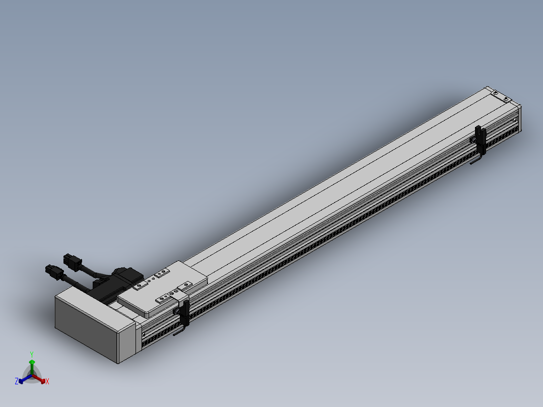 精密模组MY60-T10-550L-BR-P10B-C4-C正等轴测图