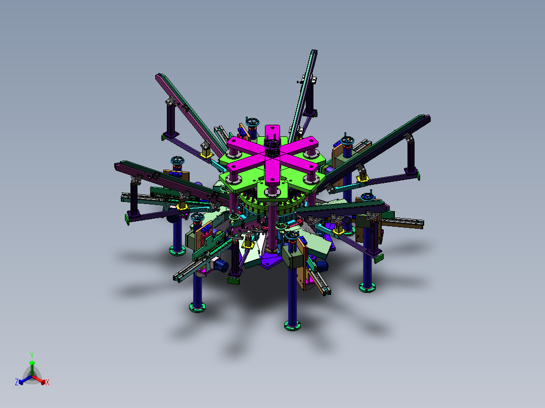 机械章鱼怪正等轴测图