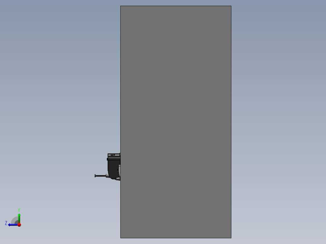 机器人上料，注塑成型sw18可编辑右视图