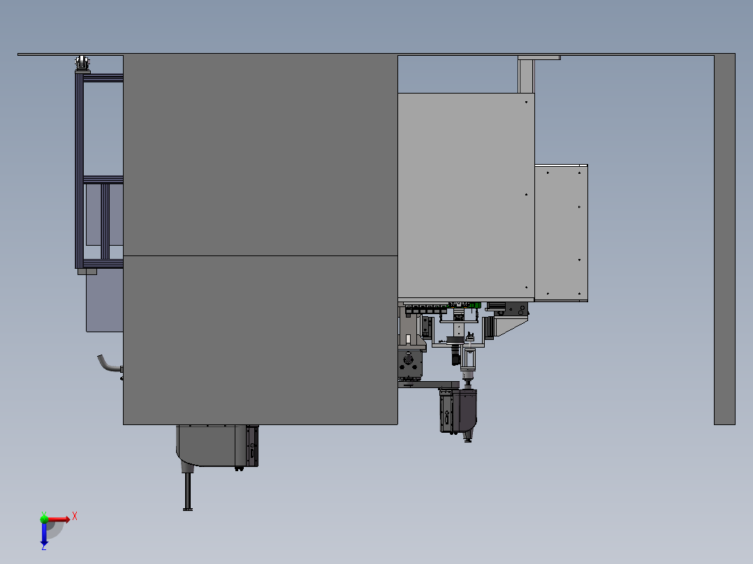 机器人上料，注塑成型sw18可编辑俯视图