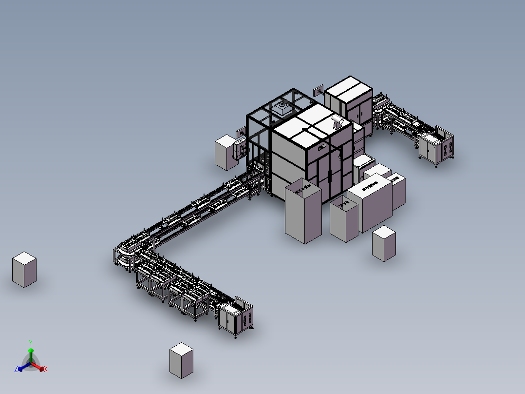新能源锂电池模组巴片激光焊接sw21正等轴测图