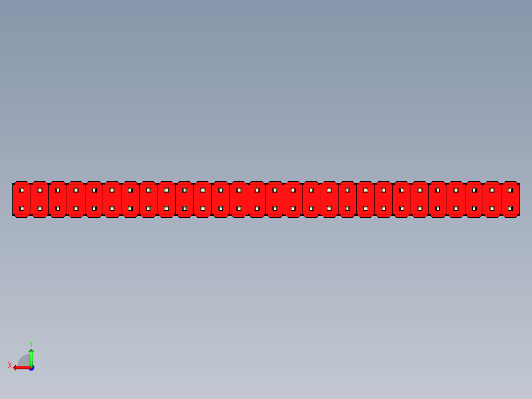 彩色公头100mil（2.54mm）系列-DS1021_red_2x28p_100mil_Type19_rev1.0后视图